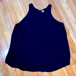 Old Navy Black Racer Back Button Detail Tank Top - Medium